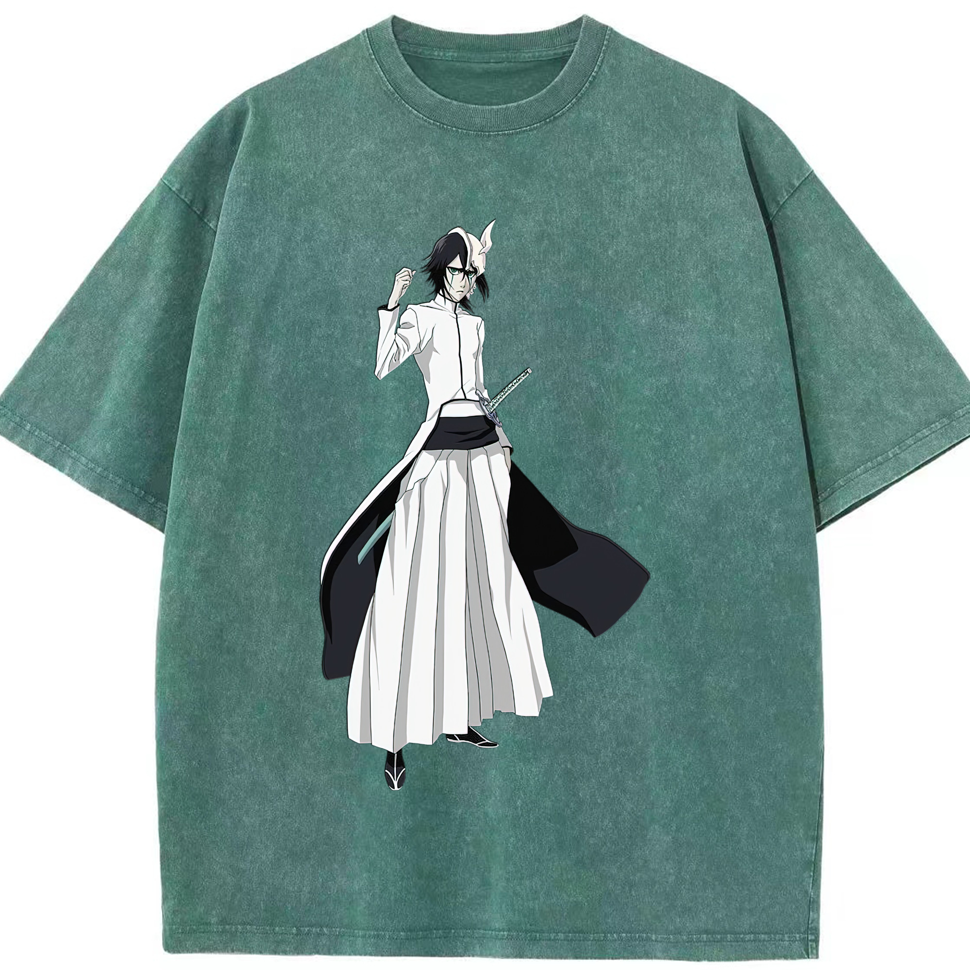 （画像用） ブリーチ ウルキオラ·シファー BLEACH Ulquiorra cifer 綿100% ヴィンテージ風 半袖Tシャツ（フロントプリント）